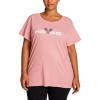 Head Women’s Crossed Racquets Crewneck Top, Relaxed Fit, Lightweight Jersey Material(Rose Elegance)