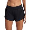 Head Women’s Vigor Short, Relaxed Fit, 3” Inseam, Mid-Rise, Stretch Lightweight Material, Moisture-Wicking(Black)