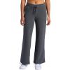 Head Women’s Wide Leg Pant, Relaxed Fit, 30” Inseam, Soft Heavyweight Material Black(Charcoal Heather)