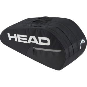 HEAD Base Racquet Bag M (6R) – Tennis Bag for 6 Racquets with Backpack Straps, Durable Reinforced Construction, Accessory Pocket – Ideal for Intermediate and Beginner Players
