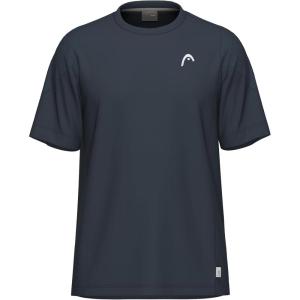 HEAD Boys Slice Performance T-Shirt – Lightweight Moisture Wicking Athletic Tee(Navy)