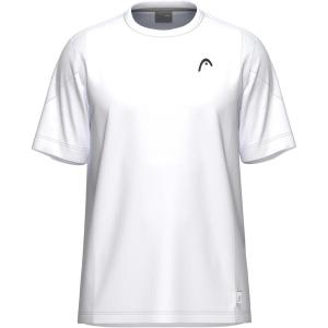HEAD Boys Slice Performance T-Shirt – Lightweight Moisture Wicking Athletic Tee(White)
