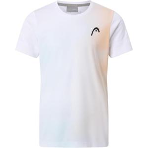 HEAD Girls Tie-Break II Performance Tennis T-Shirt – Moisture Wicking Athletic Top for Practice & Play(Apricot Print)