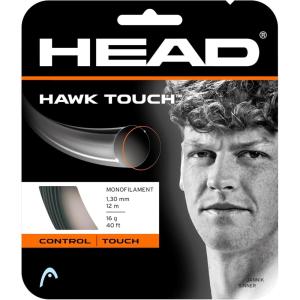 HEAD Hawk Touch Tennis Racket String 40′ Set – Monofilament Racquet String, 16 Gauge, Anthracite