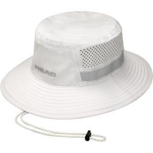 HEAD Lightweight Microfiber Bucket Hat – Breathable Sun Protection Hat with Sweatband & Adjustable Drawstring – Packable Outdoor Hat for Tennis Coaches, Sports, Travel & Summer Activities Grey