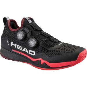HEAD Men’s Endure Pro BOA Tennis Shoe – Lightweight, Precision Fit, Shock Absorbing, Durable(Black/Red)
