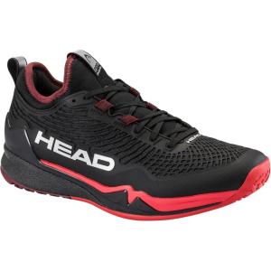 HEAD Men’s Endure Pro Tennis Shoe – Stable Fast Durable All Court Performance(Black/Red)