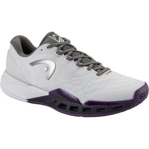HEAD Men’s Revolt Pro 5.0 Tennis Shoe – Lightweight Breathable All-Court Stability Performance(Light Grey/Purple Night)