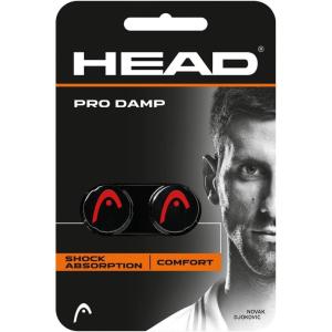 HEAD Pro Damp Vibration Dampener for Tennis Racquets, 2 Per Pack, Black/Red Color