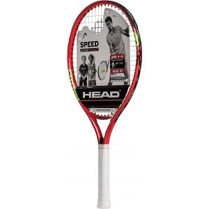 HEAD Speed 21 Junior Pre-Strung Tennis Racquet, Lightweight Youth Tennis Racket for Kids & Beginners, Durable Aluminum Frame, Age 4-6, 21 inch, Red