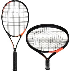 HEAD Ti. Radical Elite Tennis Racket – Pre-Strung Light Balance 27 Inch Racquet, Gray/Orange