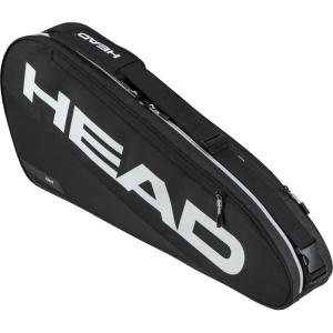 HEAD Tour Racquet Bag S (3R) Tennis Bag – Holds 3 Racquets, Reflective Fabric, Backpack Carry System, External Phone Pocket & Accessory Storage(Black)