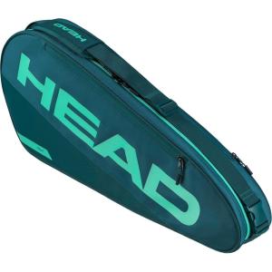 HEAD Tour Racquet Bag S (3R) Tennis Bag – Holds 3 Racquets, Reflective Fabric, Backpack Carry System, External Phone Pocket & Accessory Storage(Green)