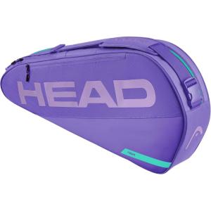 HEAD Tour Racquet Bag S (3R) Tennis Bag – Holds 3 Racquets, Reflective Fabric, Backpack Carry System, External Phone Pocket & Accessory Storage(Purple)