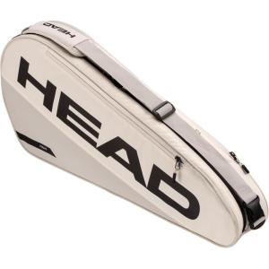 HEAD Tour Racquet Bag S (3R) Tennis Bag – Holds 3 Racquets, Reflective Fabric, Backpack Carry System, External Phone Pocket & Accessory Storage(White)