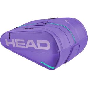 HEAD Tour Racquet Bag XL (12R) Tennis Bag – Holds Up to 12 Racquets, CCT+ Climate Control Technology, 3 Main Compartments, Shoe Pocket & Backpack Carry System(Purple)