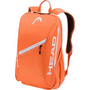 HEAD Tour Tennis Backpack 25L – Holds 2 Racquets, Shoe Compartment, Phone Pocket, Water Bottle & Ball Can Pockets(Orange)