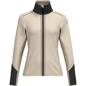 HEAD Women’s Asteria Full Zip Midlayer – Power Stretch®, Quick-Dry Performance, Stand-Up Collar(Cream)