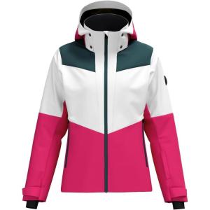 HEAD Women’s Element Insulated Ski Jacket – Waterproof, Mechanical Stretch, Detachable Hood, Snow Gaiter(Dark Pink  Dark Teal)