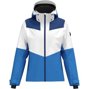 HEAD Women’s Element Insulated Ski Jacket – Waterproof, Mechanical Stretch, Detachable Hood, Snow Gaiter(French Blue  Admiral)