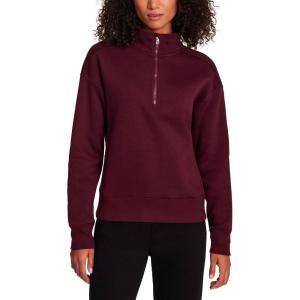 HEAD Women’s Supersoft Fleece Half-zip, Relaxed Fit, Midweight Fleece Material(Windsor Wine)