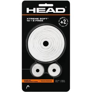 HEAD Xtreme Soft Racquet Overgrip – Tennis Racket Grip Tape – 12-Pack, White