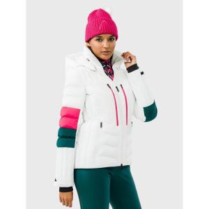 HEAD womens Clairice Jacket Women(White  Pink  Teal)