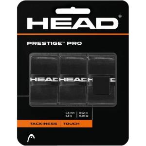 Head Prestige Pro Racquet Overgrip – Tennis Racket Grip Tape(Black)