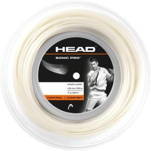 Head Sonic Pro Monofilament Tennis Racket String 660′ Reel(White)