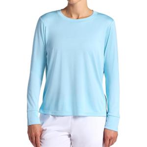 Head Women’s Aura Long Sleeve Top, Slim Fit, Stretch Lightweight Material(Aquamarine Heather)