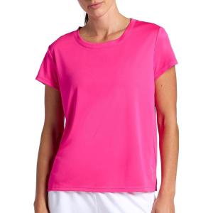 Head Women’s Backspin Crewneck T-Shirt, Slim Fit, Lightweight and Breathable Mesh Fabric(Proud Pink)