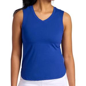 Head Women’s Balance V-Neck Tank Top, Relaxed Fit, Stretch Midweight Material(Mazarine Blue)
