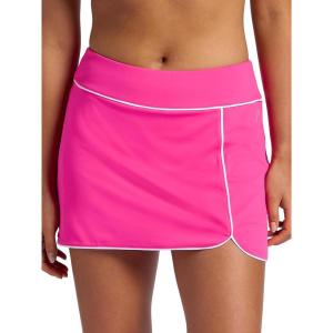 Head Women’s Breakpoint Piping Skort, Standard Fit, Mid-Rise, Stretch Midweight Material, Built-in Compression Shorts(Proud Pink)