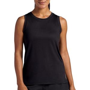 Head Women’s Cooldown Tank Top, Relaxed Fit, Stretch Lightweight Jacquard Material(Black)
