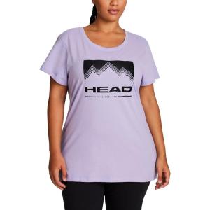 Head Women’s Mountains Reverb Top, Relaxed Fit, Lightweight Jersey Material(Heirloom Lilac)